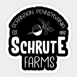 Schrute Farms Scrention Pennsylvania Est 1812 Sticker